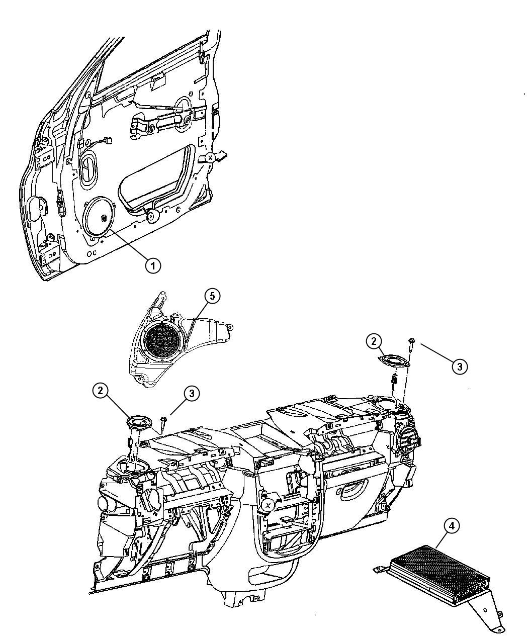 Diagram Speakers and Amplifiers. for your 2016 Chrysler 300   
