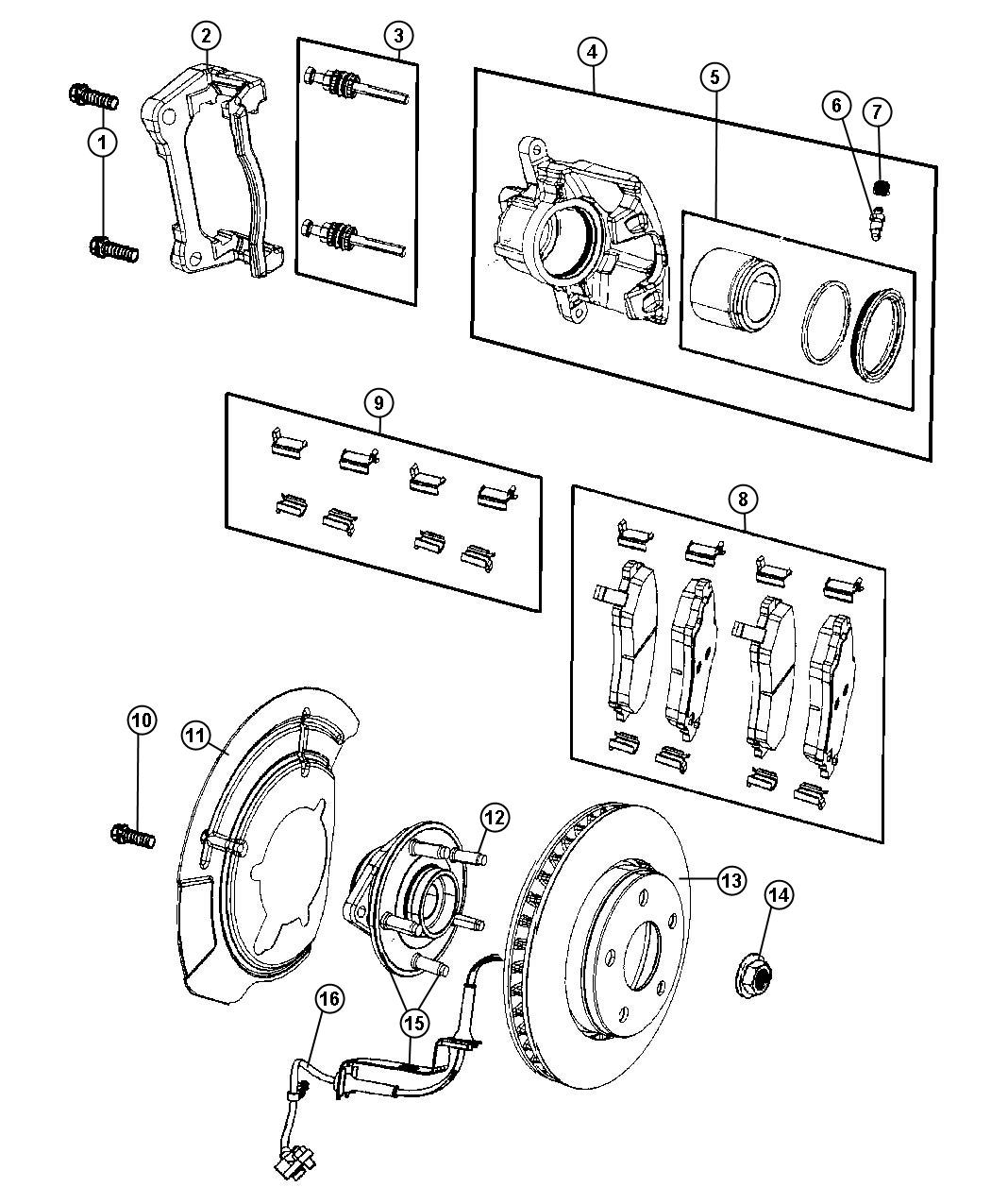 Brakes,Front. Diagram