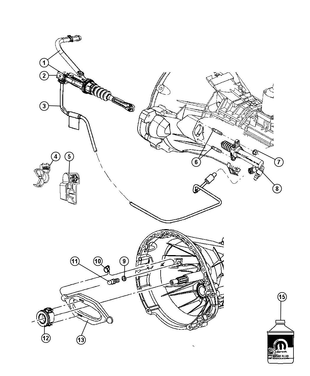 Diagram Controls,Hydraulic Clutch. for your Jeep Wrangler  