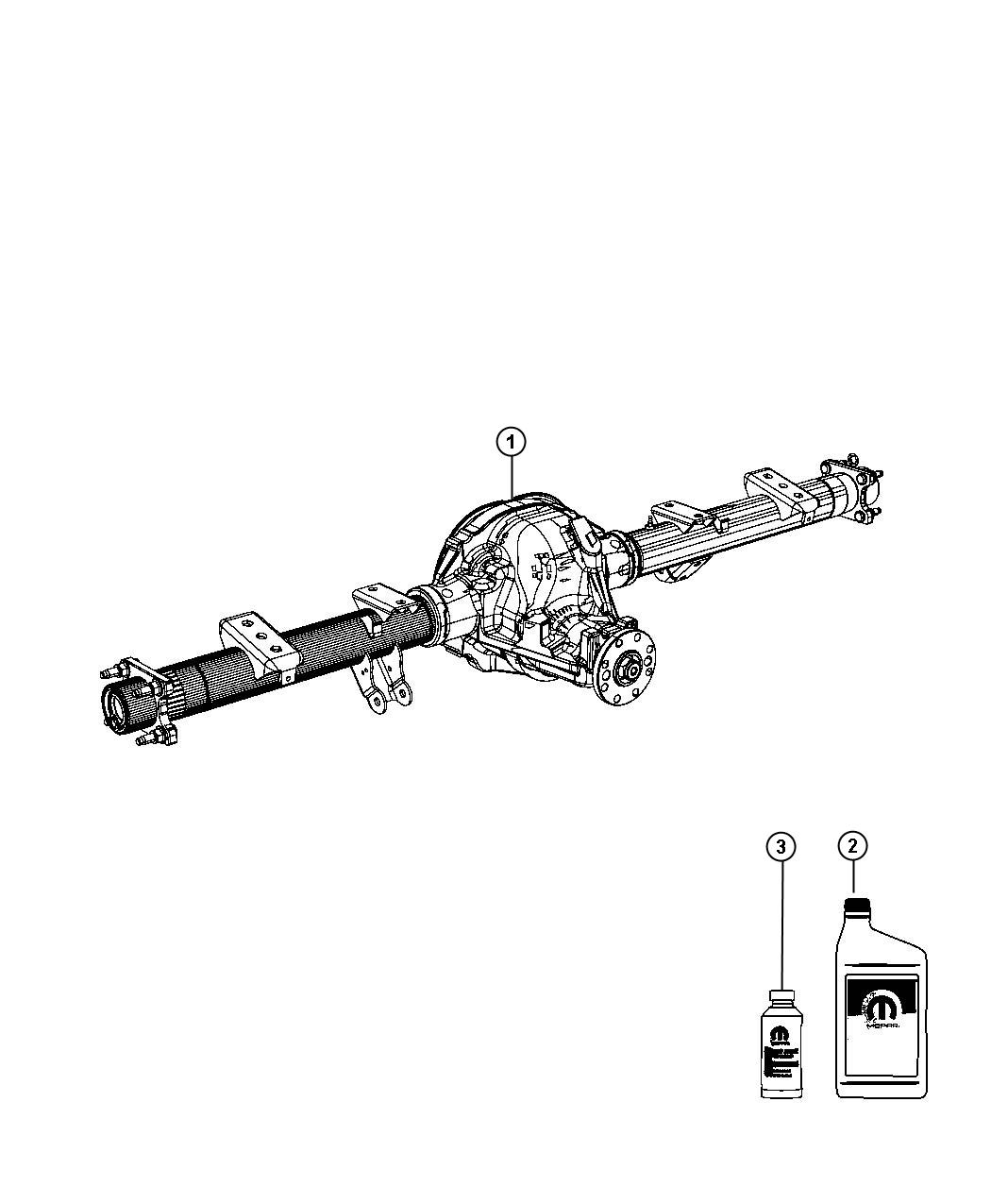 Diagram Axle Assembly,Rear. for your Dodge