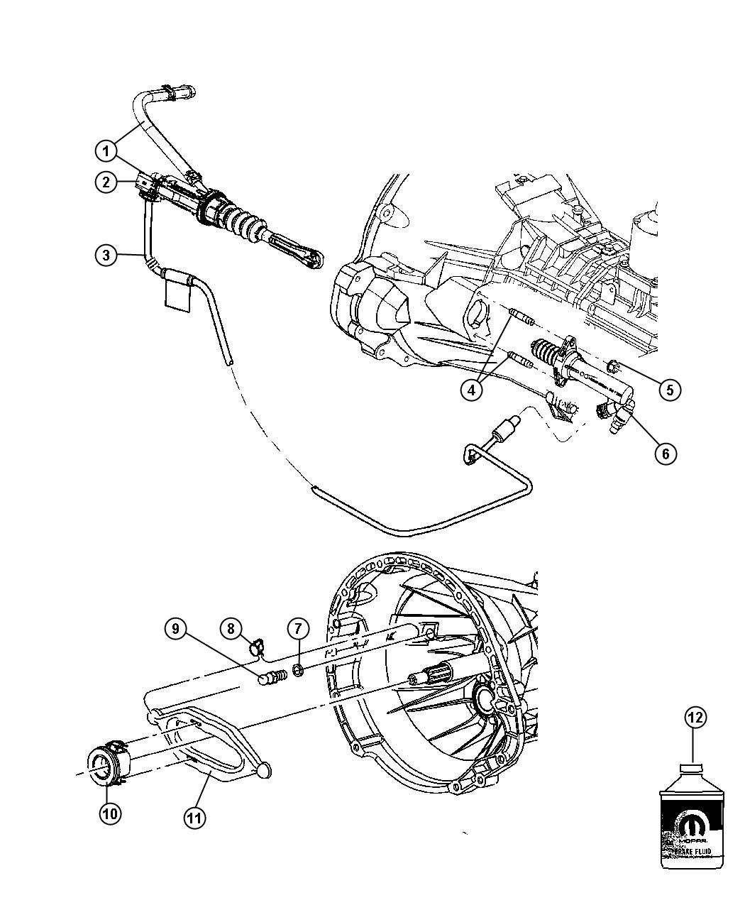 Diagram Controls,Hydraulic Clutch. for your Dodge