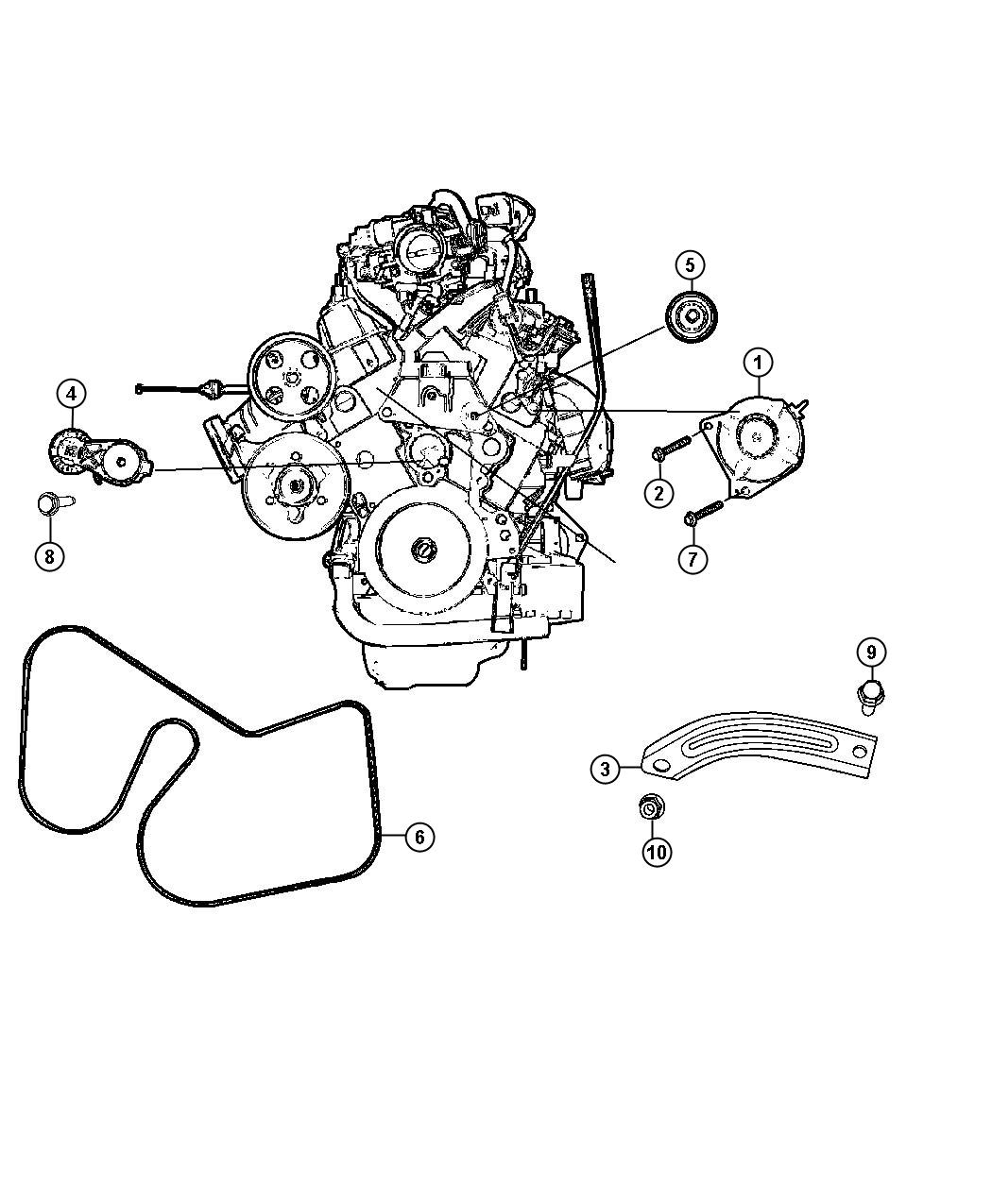 Diagram Generator/Alternator and Related Parts. for your 2008 Dodge Charger   