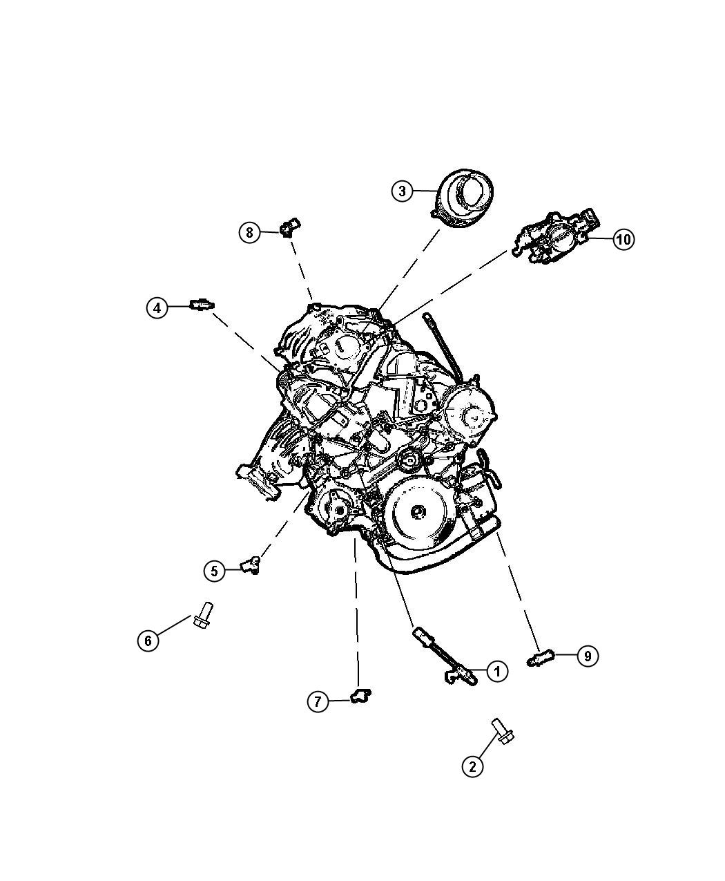 Diagram Sensors Engine. for your Jeep