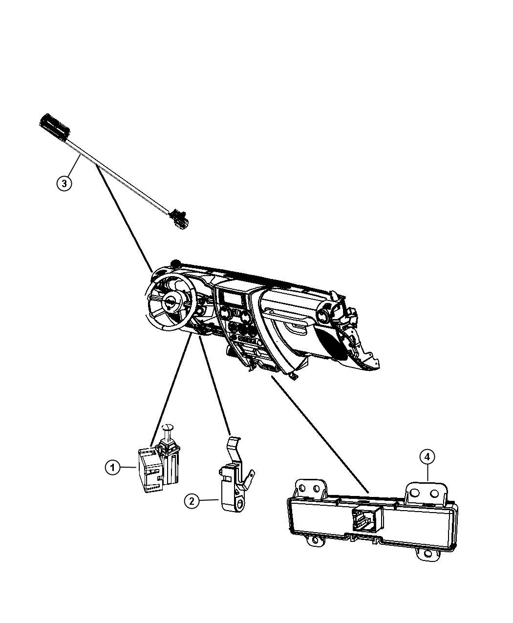 Diagram Switches - Instrument Panel. for your Jeep Wrangler  