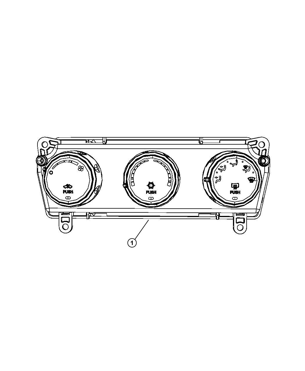 Diagram Switch Heating and Air Conditioning. for your Jeep Liberty  