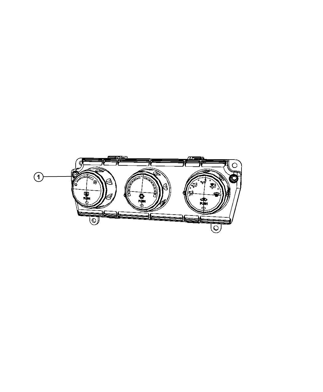 Diagram A/C and Heater Controls. for your Jeep Liberty  