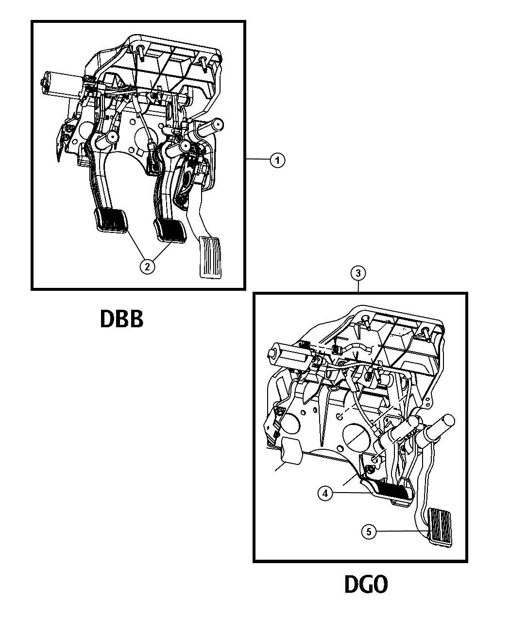 Diagram Pedal,Brake,Power Adjustable [Pedals - Power Adjustable]. for your 1997 Dodge Ram 1500   