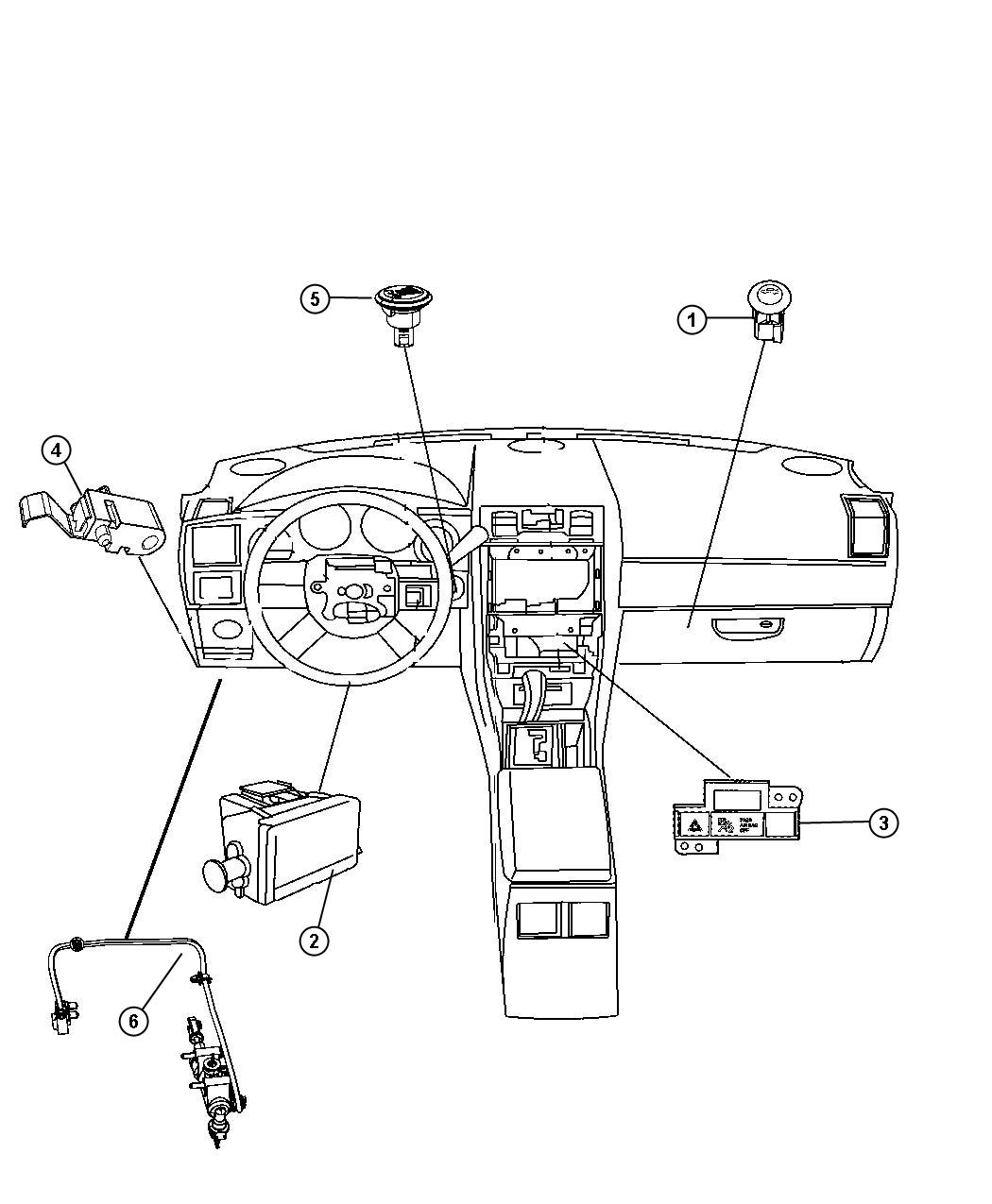 Switches Instrument Panel. Diagram