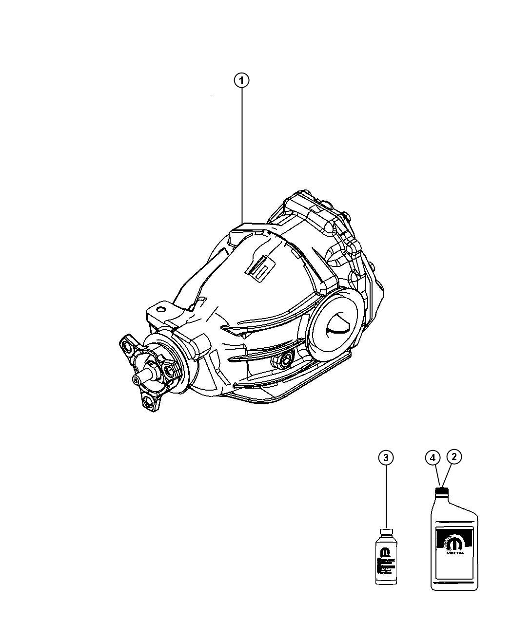 Diagram Axle Assembly, Rear. for your Dodge