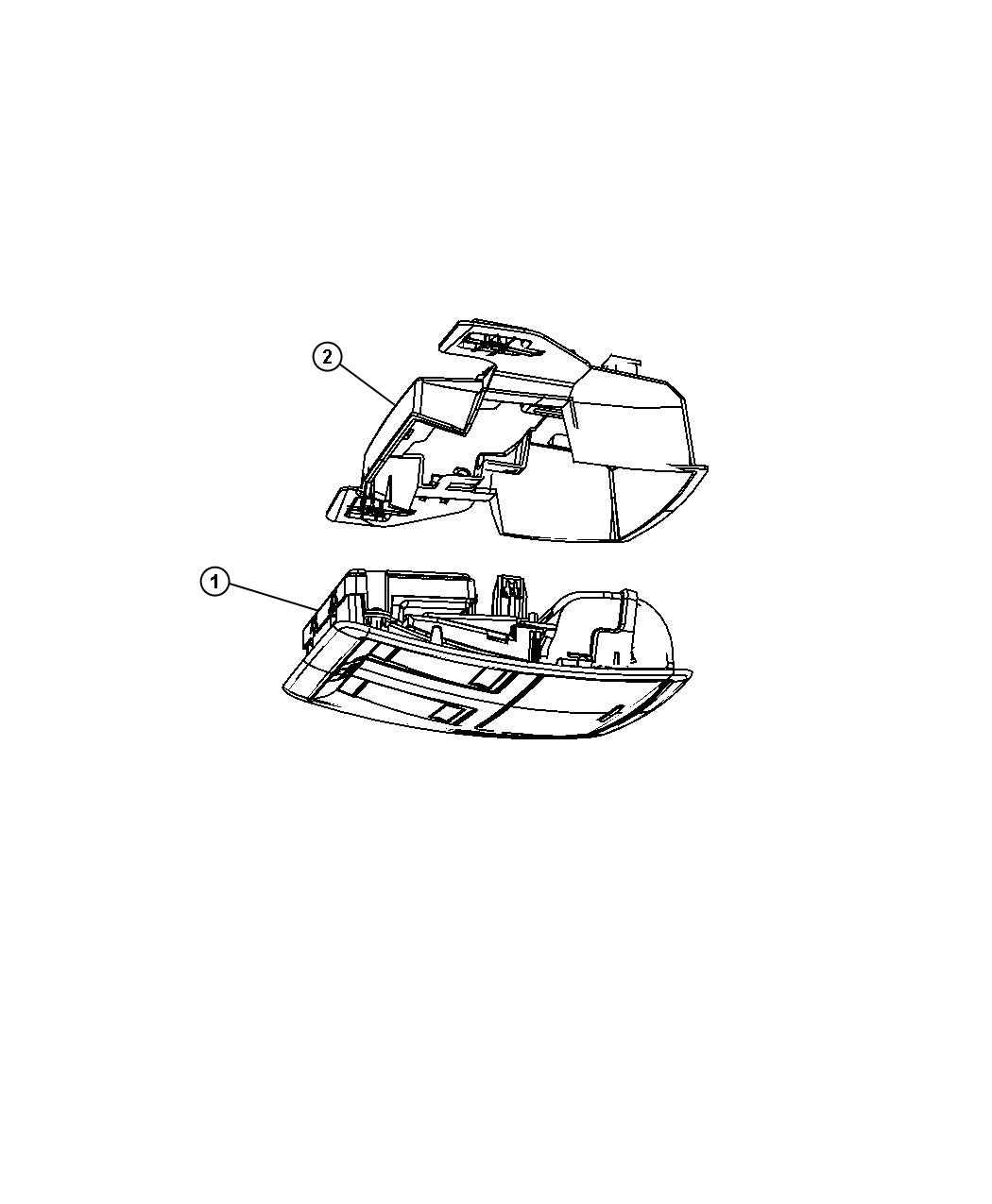 Diagram Overhead Console. for your Dodge Challenger  