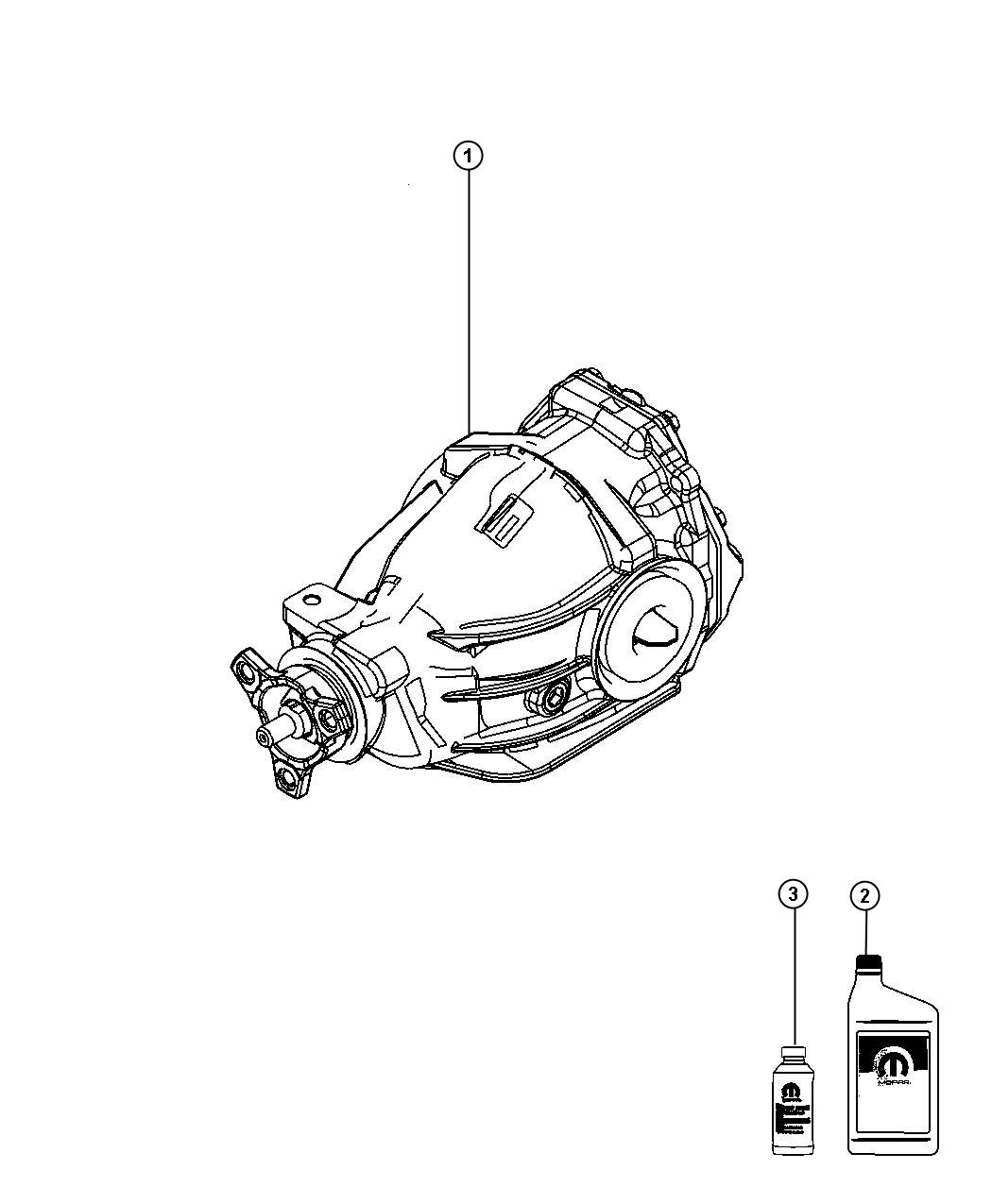 Diagram Axle Assembly, Rear. for your Dodge