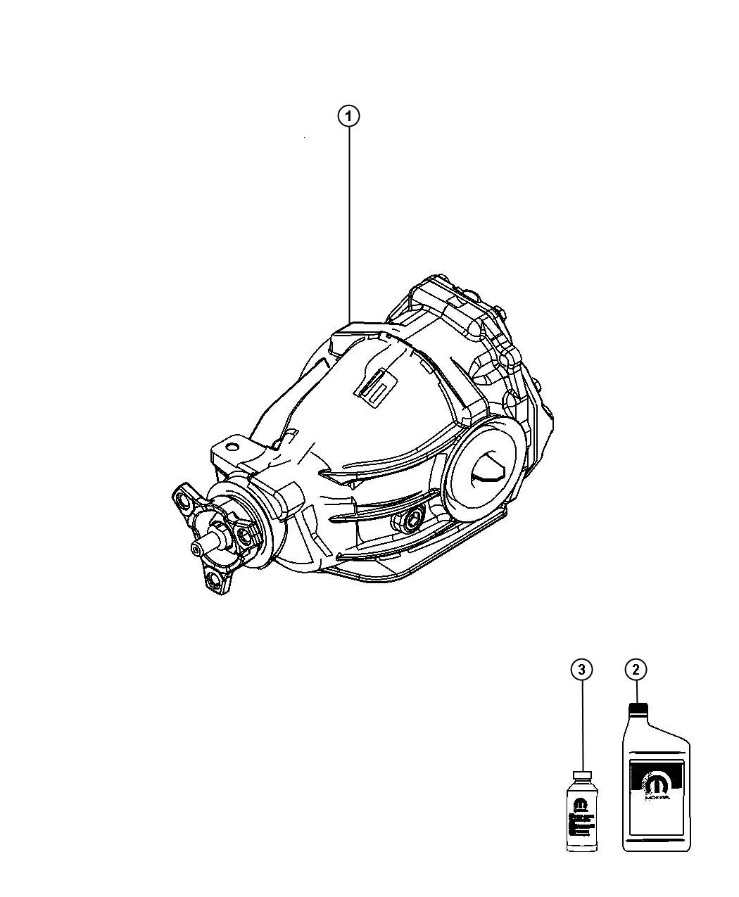 Diagram Axle Assembly, Rear. for your Chrysler