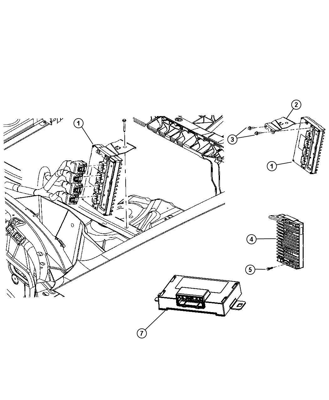 Modules Engine Compartment. Diagram