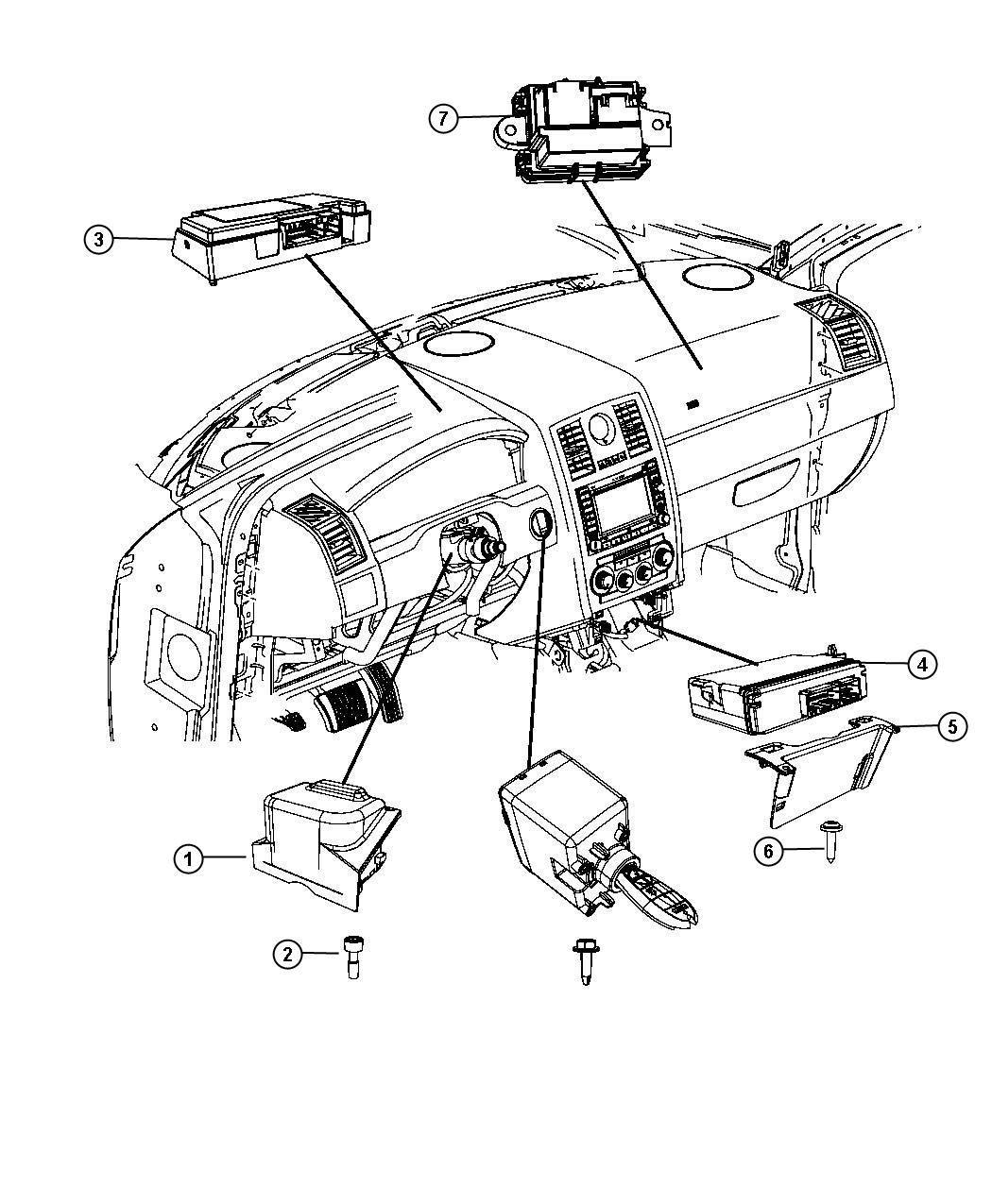 Diagram Modules Instrument Panel. for your Chrysler 300  