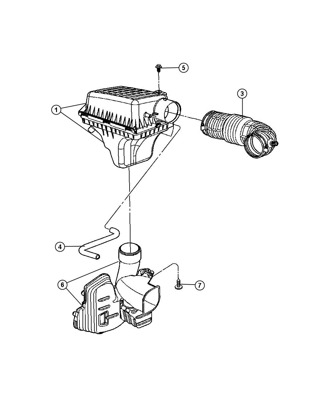 Diagram Air Cleaner and Related. for your 2016 Chrysler 300   