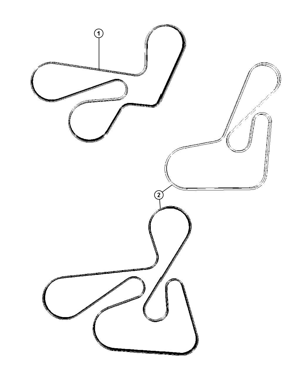 Diagram Belts, Serpentine and V-Belts. for your 2009 Dodge Caliber   