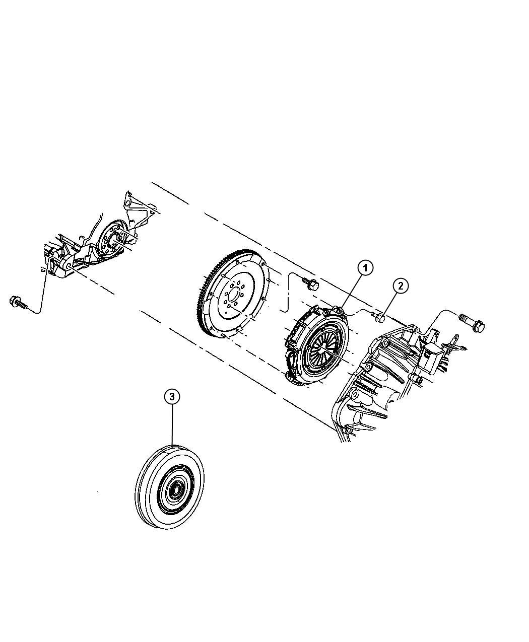 Diagram Clutch Assembly. for your Dodge Caliber  