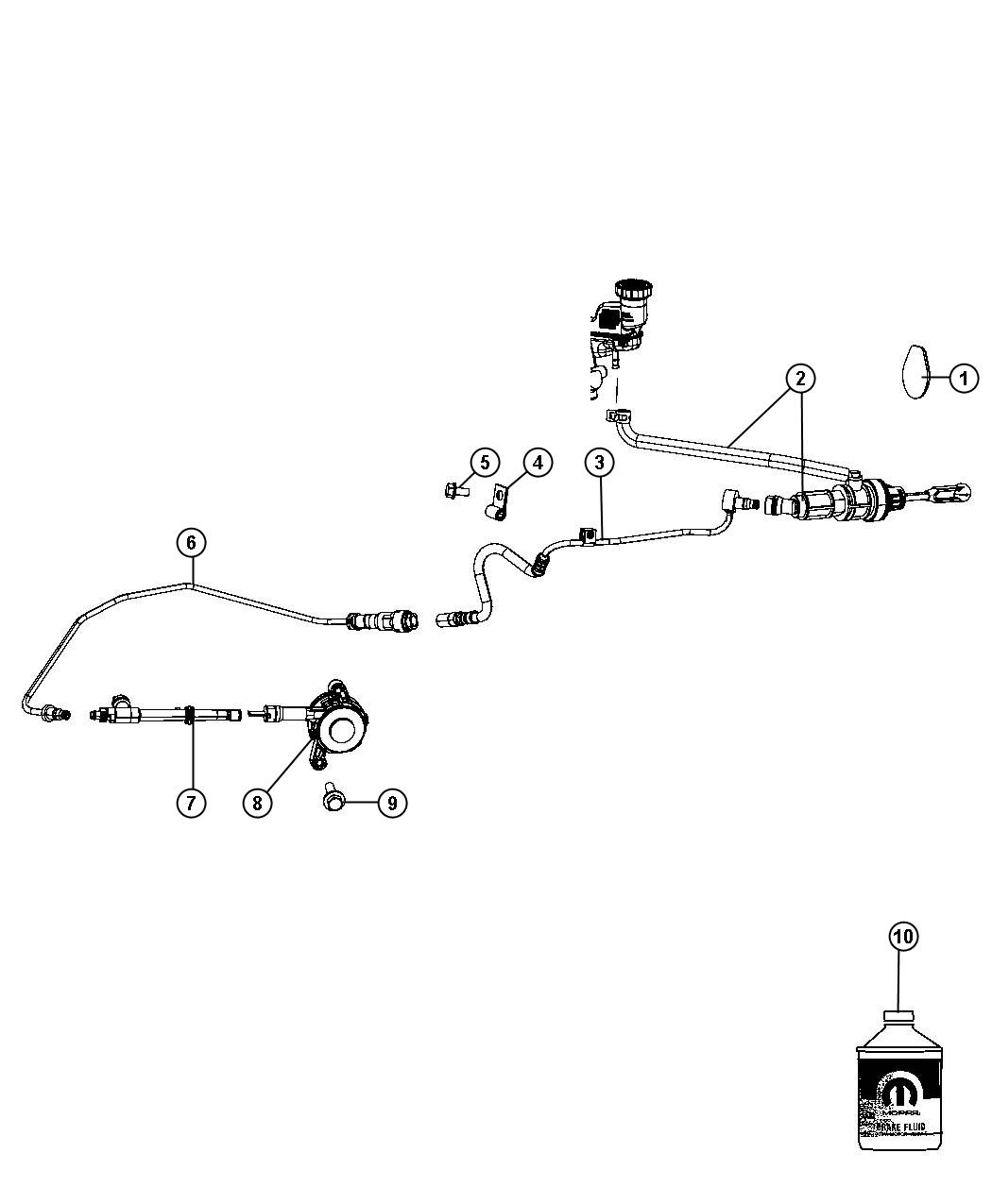 Diagram Controls,Hydraulic Clutch,FWD/RWD/AWD. for your Dodge Caliber  