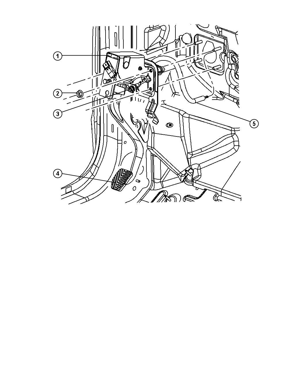 Diagram Pedal,Clutch,FWD/RWD/AWD. for your Dodge Caliber  