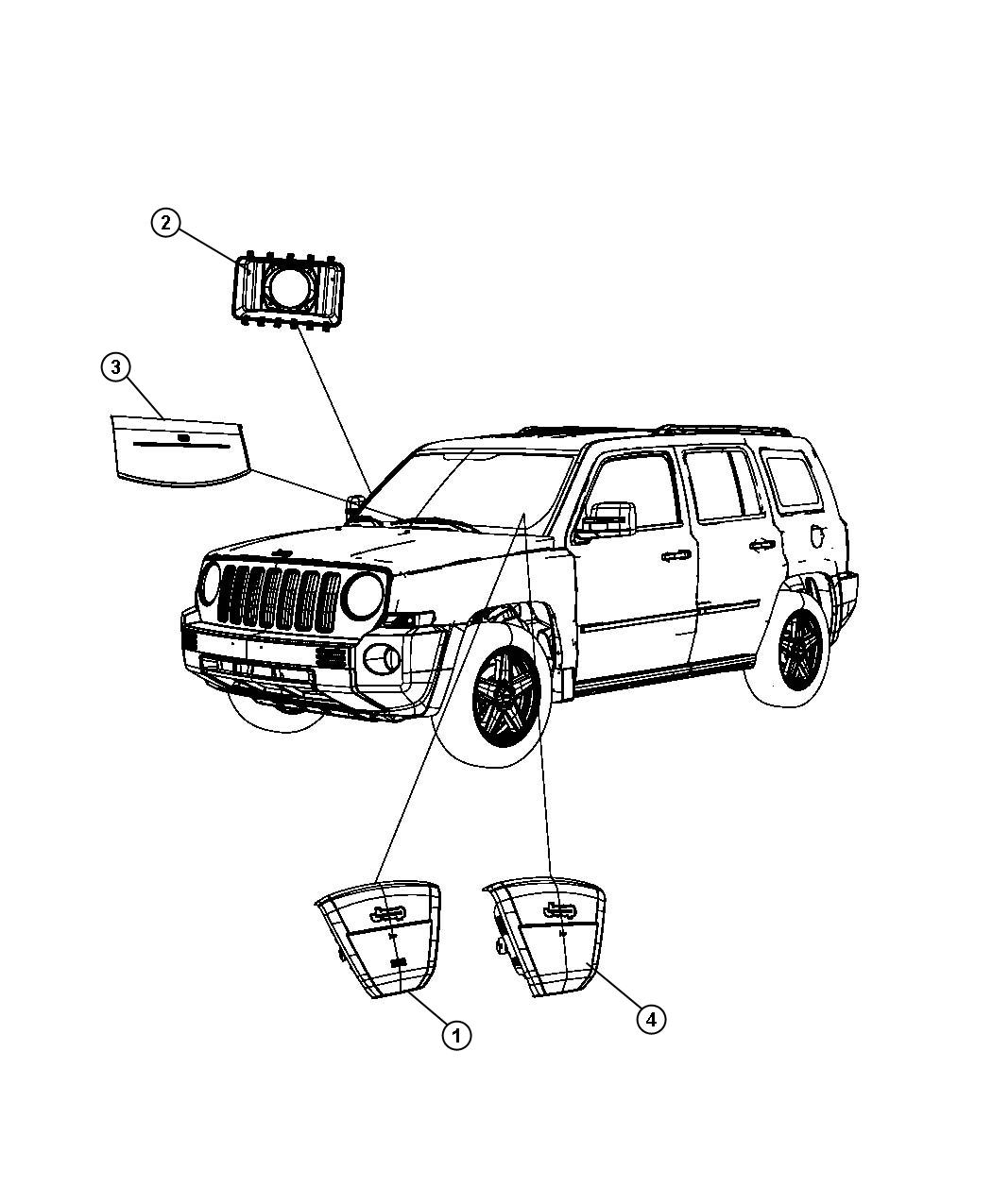 Diagram Air Bags Front. for your Chrysler 300  M