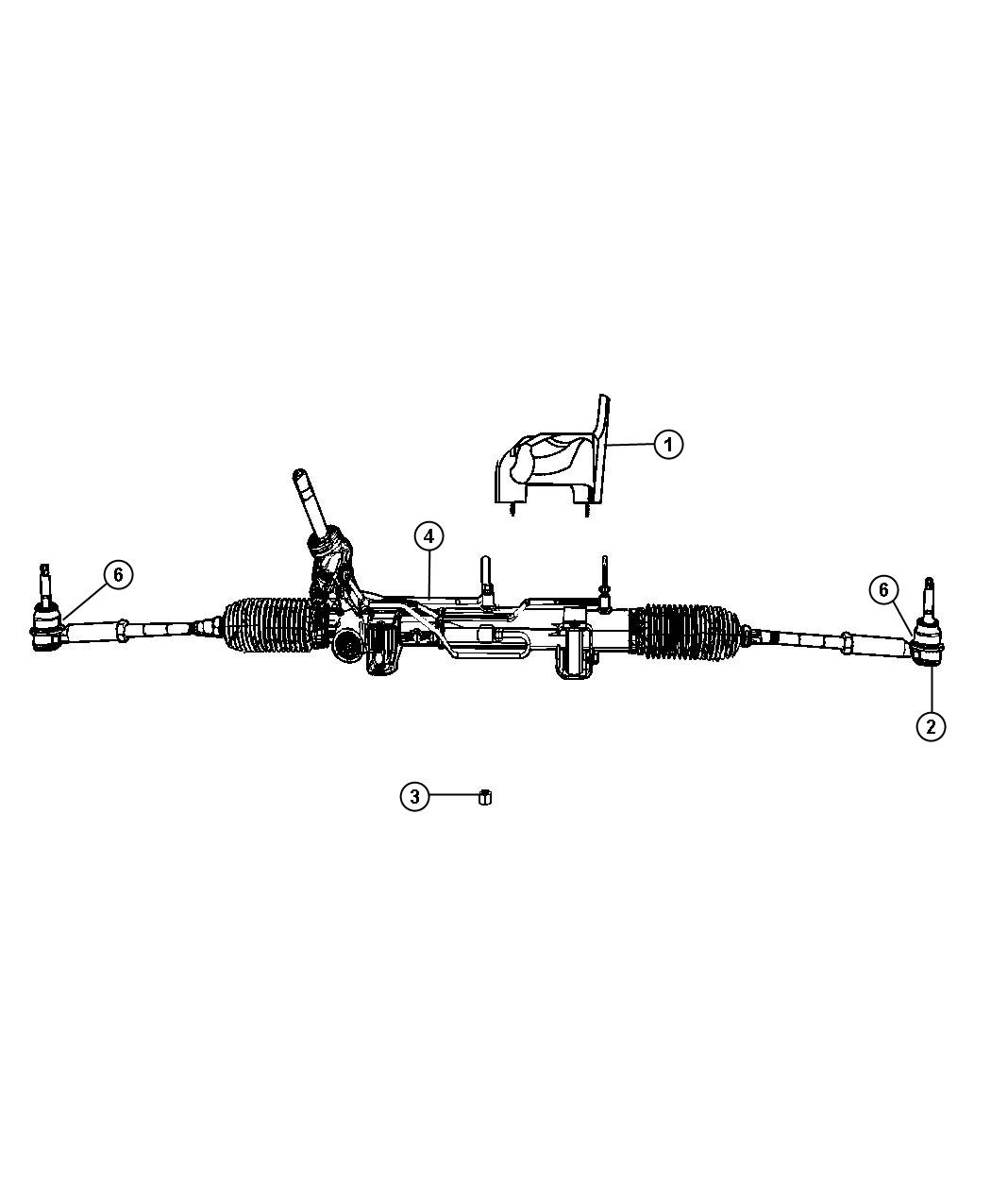 Diagram Gear Rack and Pinion. for your Jeep Grand Cherokee  