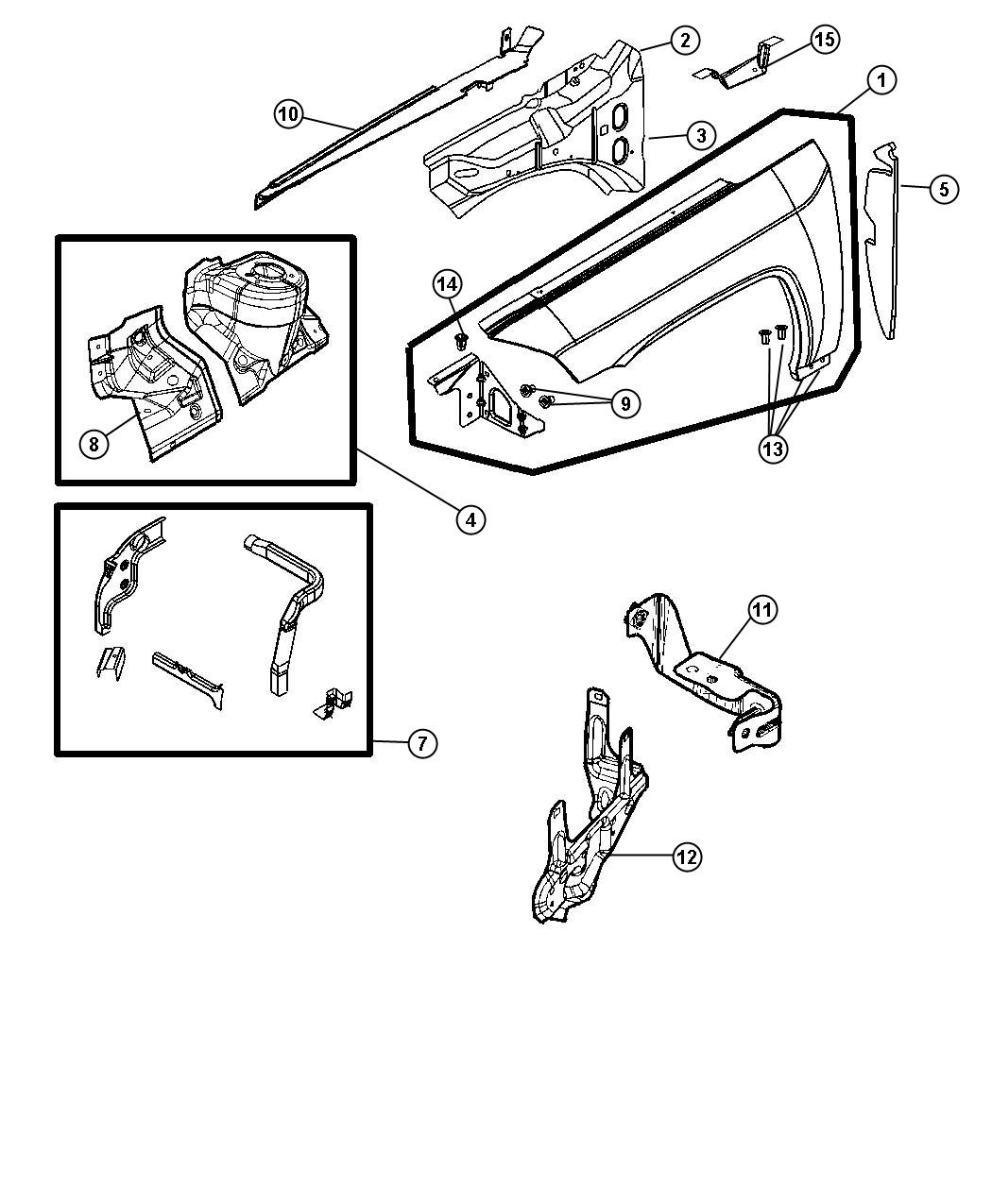 Front Fender. Diagram