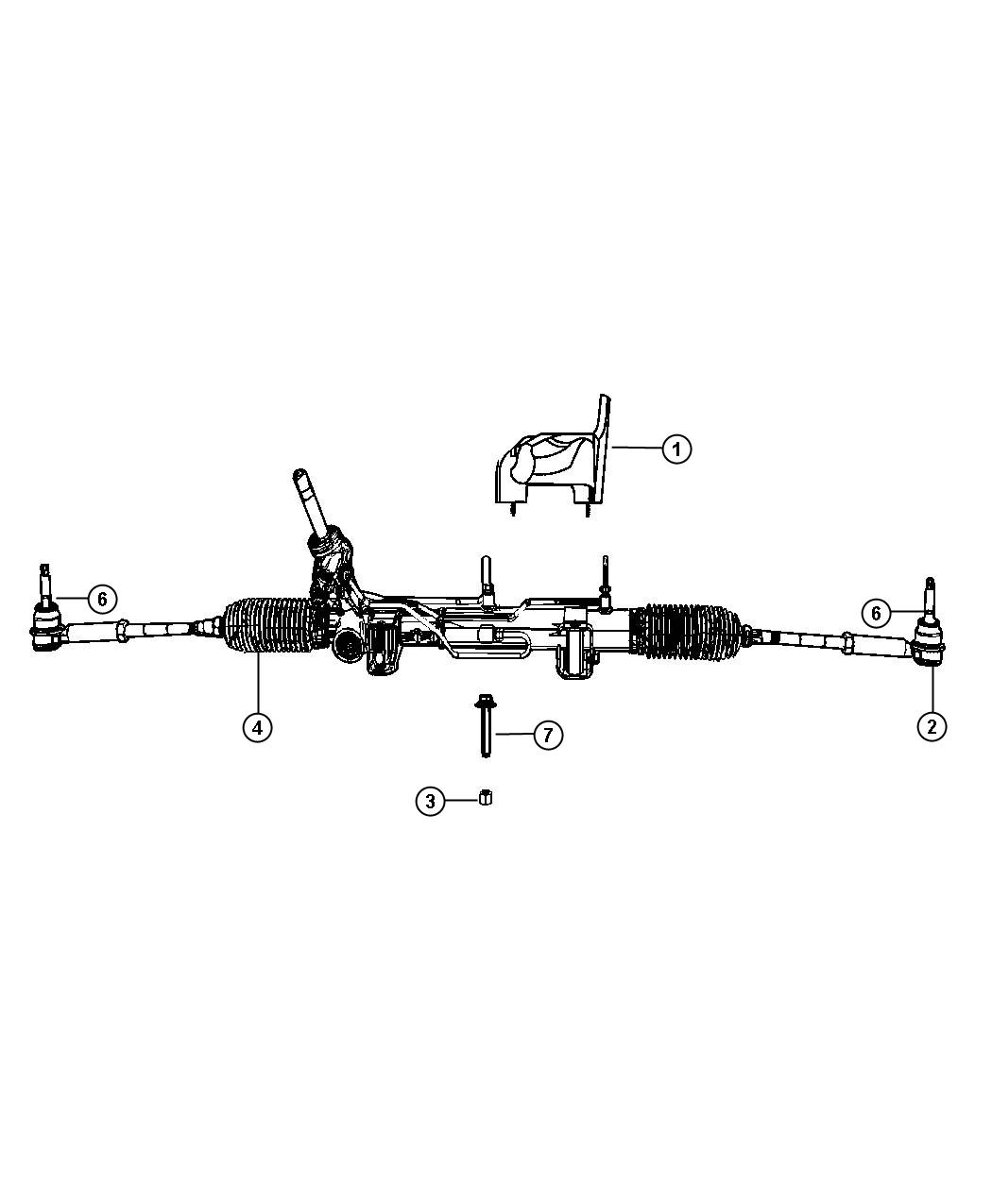 Diagram Gear Rack and Pinion. for your Jeep Grand Cherokee  