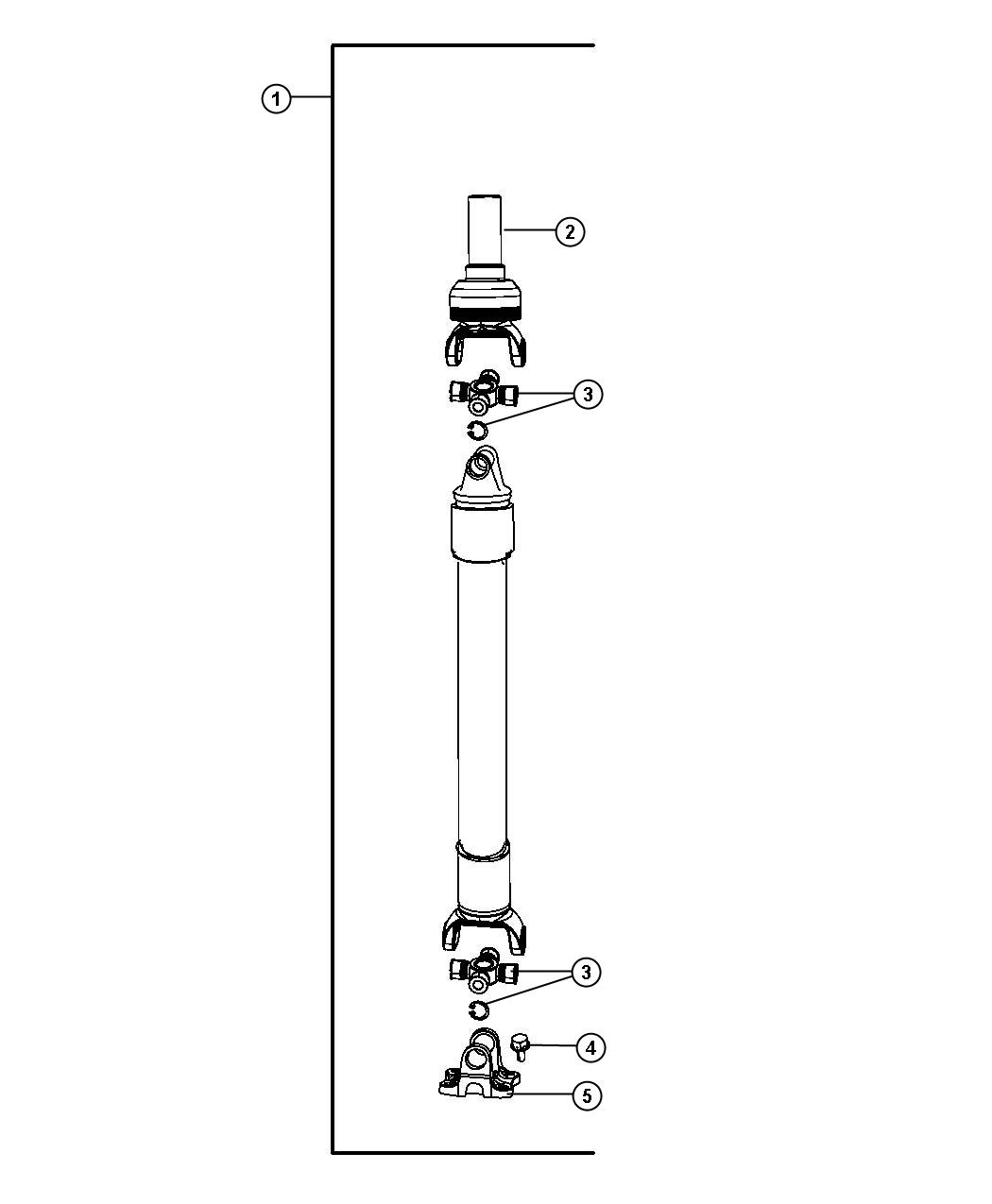 Diagram Shaft, Drive, Rear, 1-Piece, DS 1, DS 6. for your Chrysler 300  M