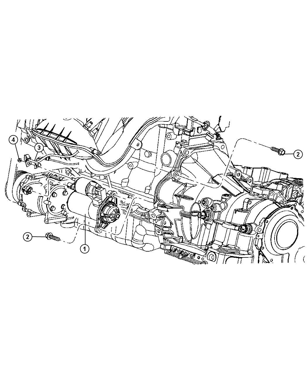 Diagram Starter and Related Parts. for your 2010 Dodge Grand Caravan   