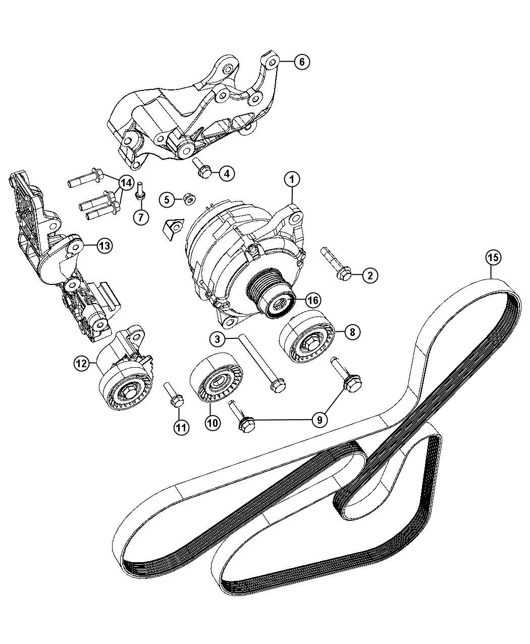 Diagram Generator/Alternator and Related Parts. for your 2004 Chrysler 300 M  