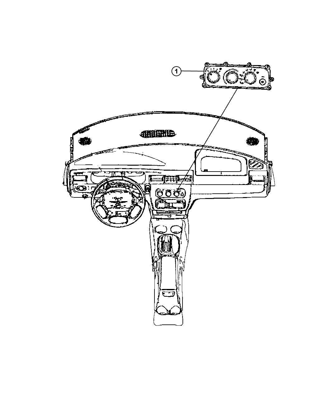 Diagram Switches Heating and Air Conditioning. for your Chrysler Sebring  