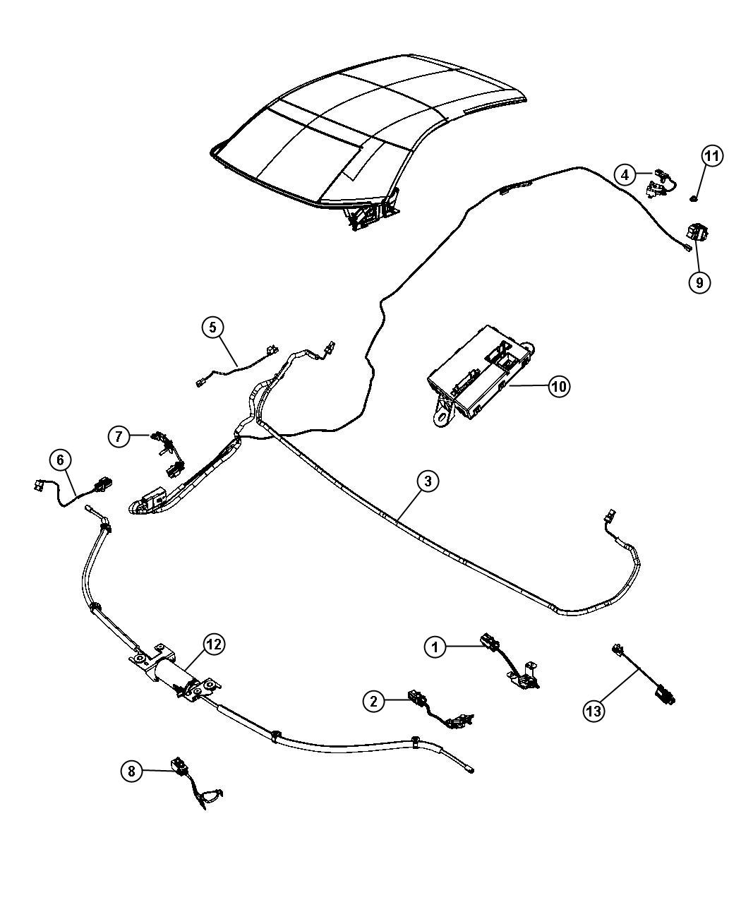 Diagram Convertable Top Electric. for your Chrysler