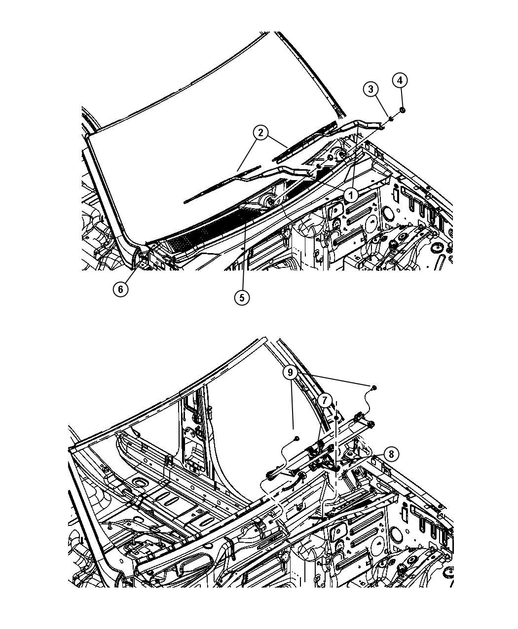 Front Wiper System. Diagram