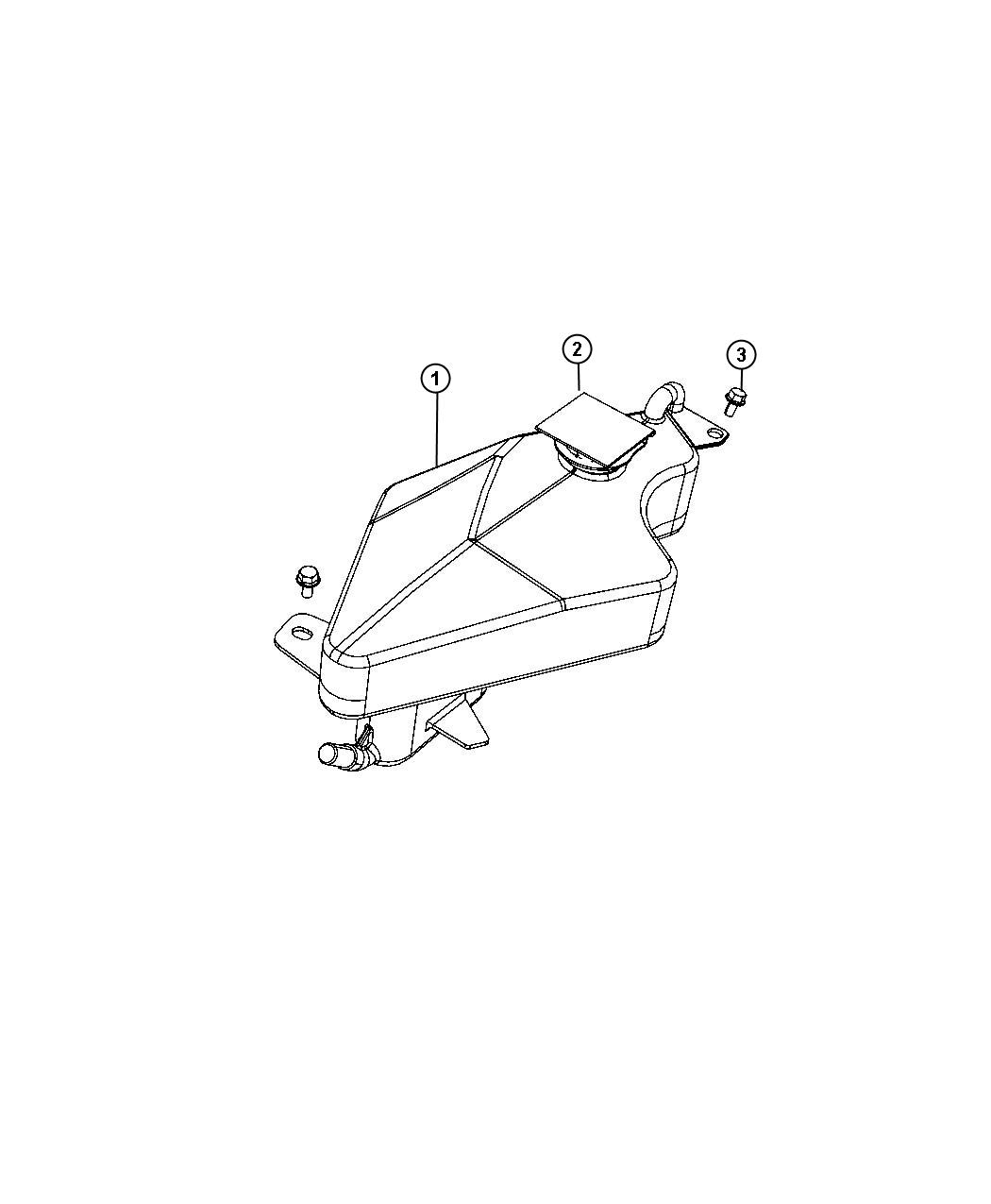 Diagram Coolant Recovery Bottle. for your Chrysler 300 M 