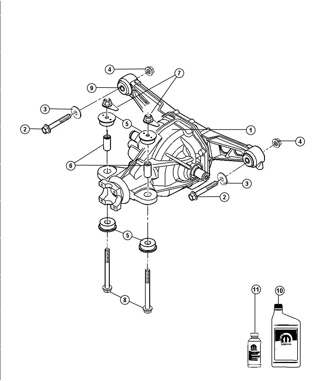 Diagram Axle Assembly. for your Dodge