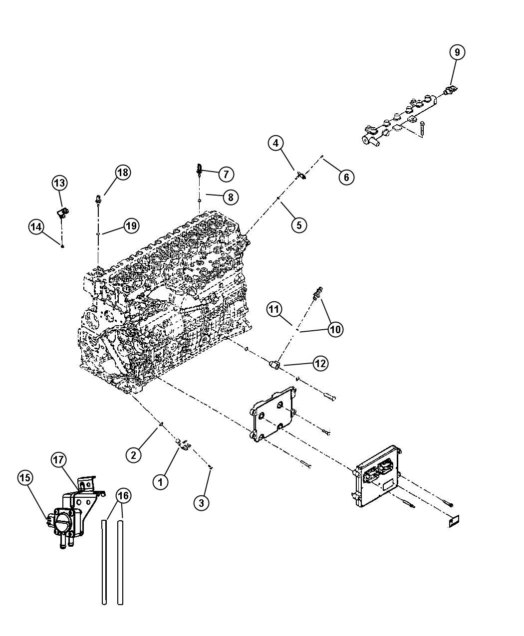 Diagram Sensors Engine. for your 2010 Ram 2500   