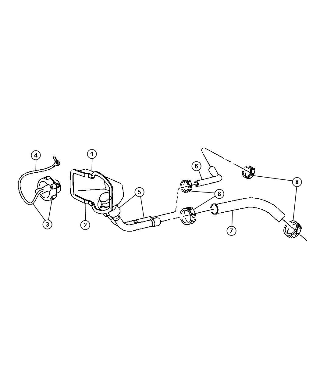 Diagram Fuel Filler Tube. for your Dodge