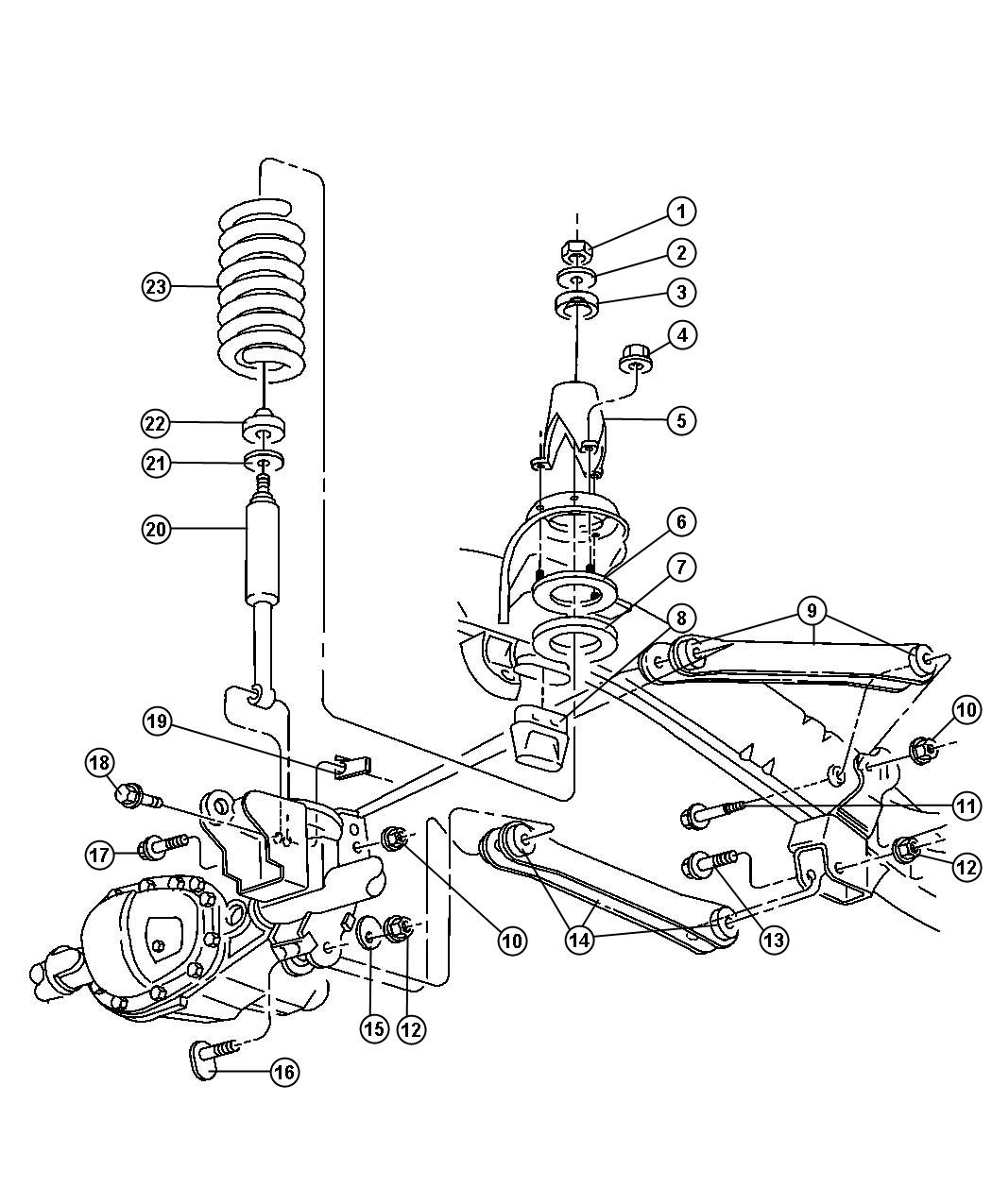 Diagram Suspension,Front,D1 8. for your Dodge Ram 3500  