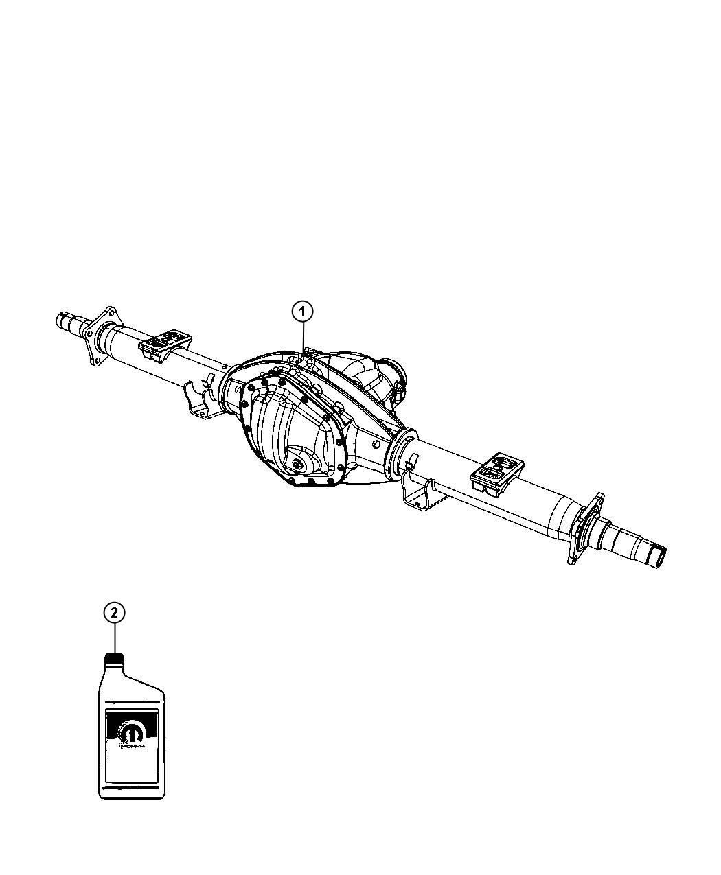 Axle Assembly,Rear, D1 3,8. Diagram