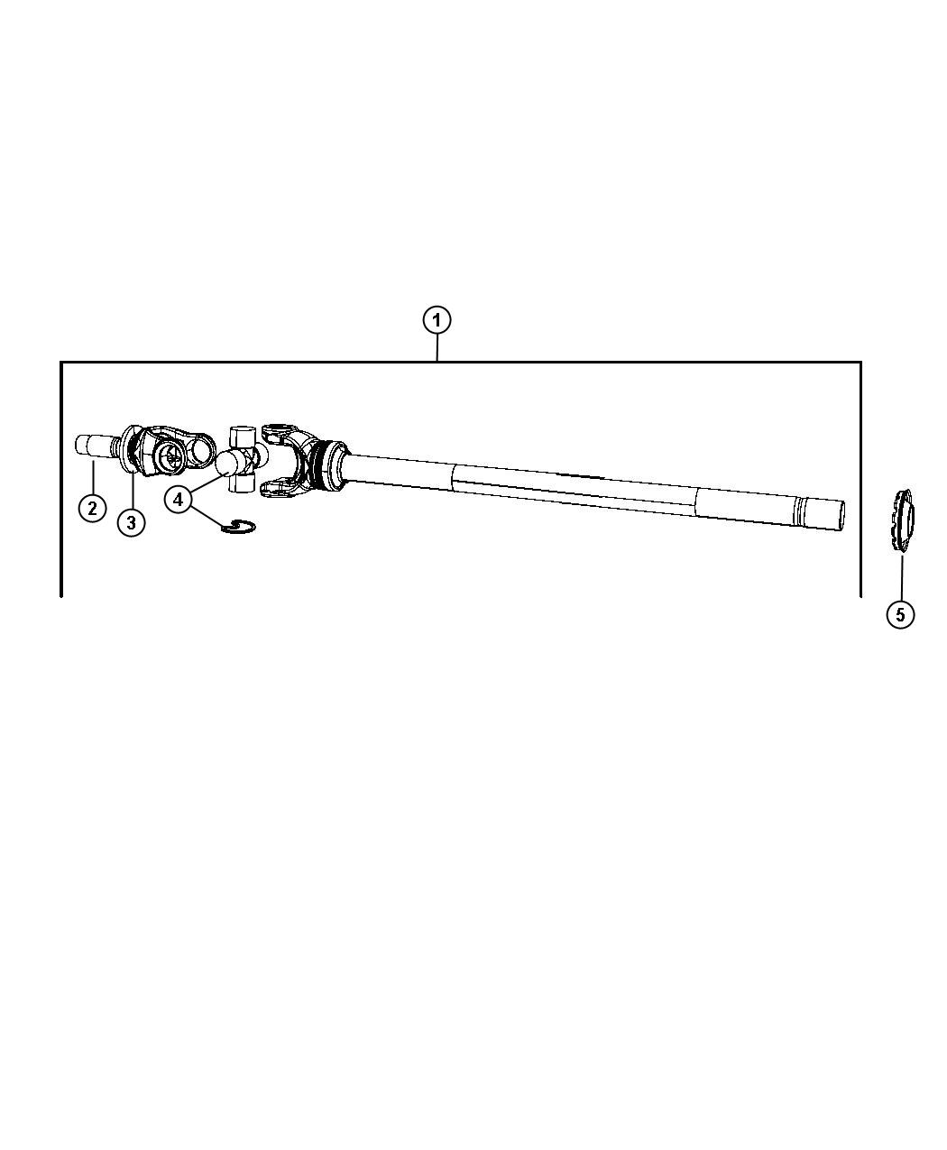 Axle Shafts,Front. Diagram