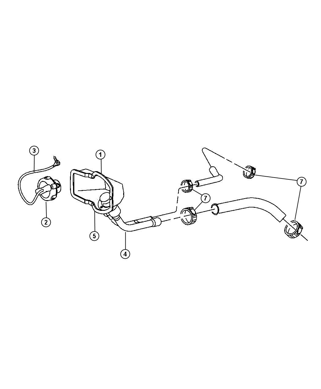 Diagram Fuel Filler Tube. for your Dodge