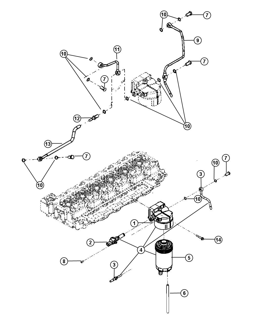 Diagram Fuel Filter. for your Dodge Ram 5500  