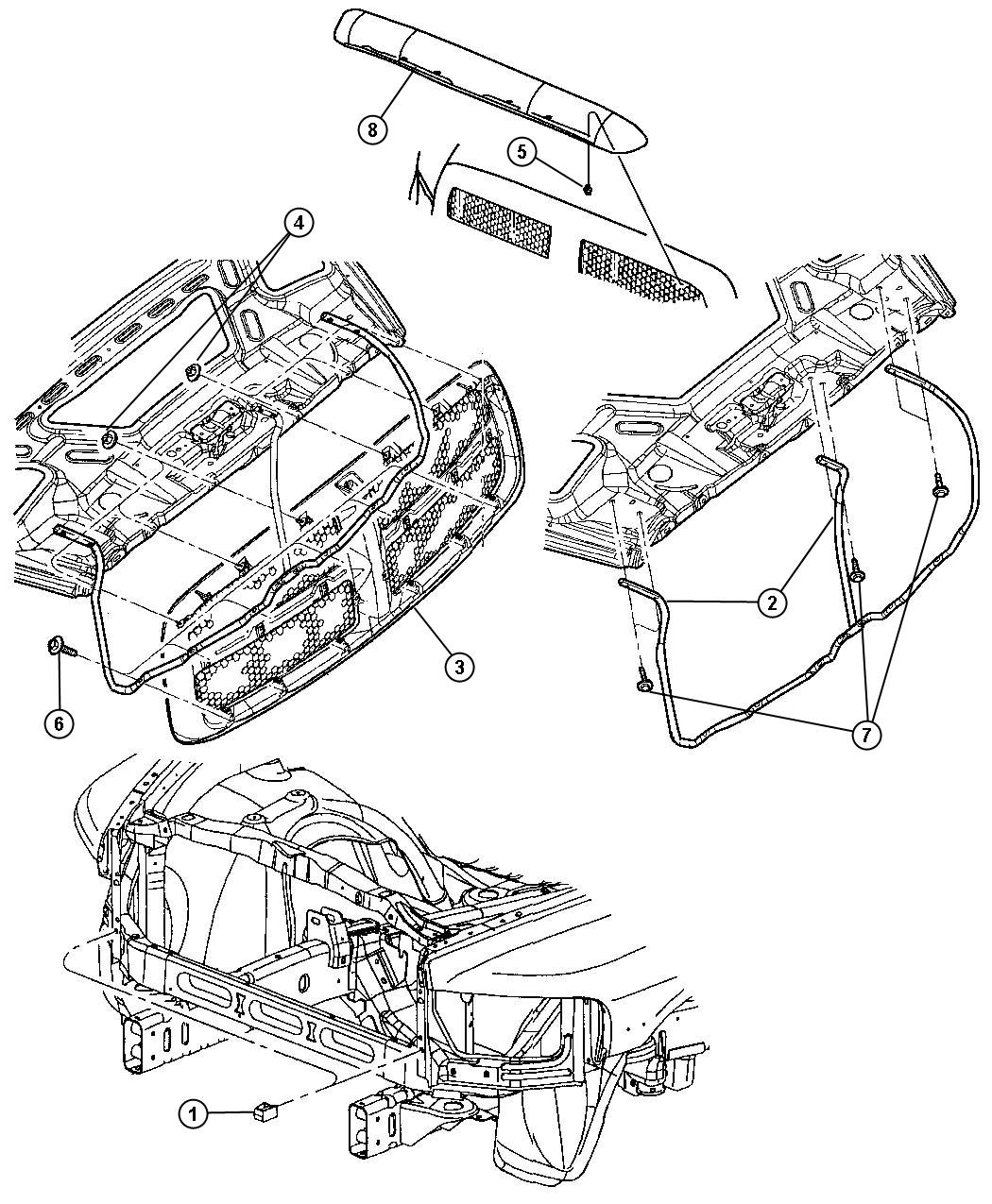 Diagram Grilles. for your Dodge Ram 5500  