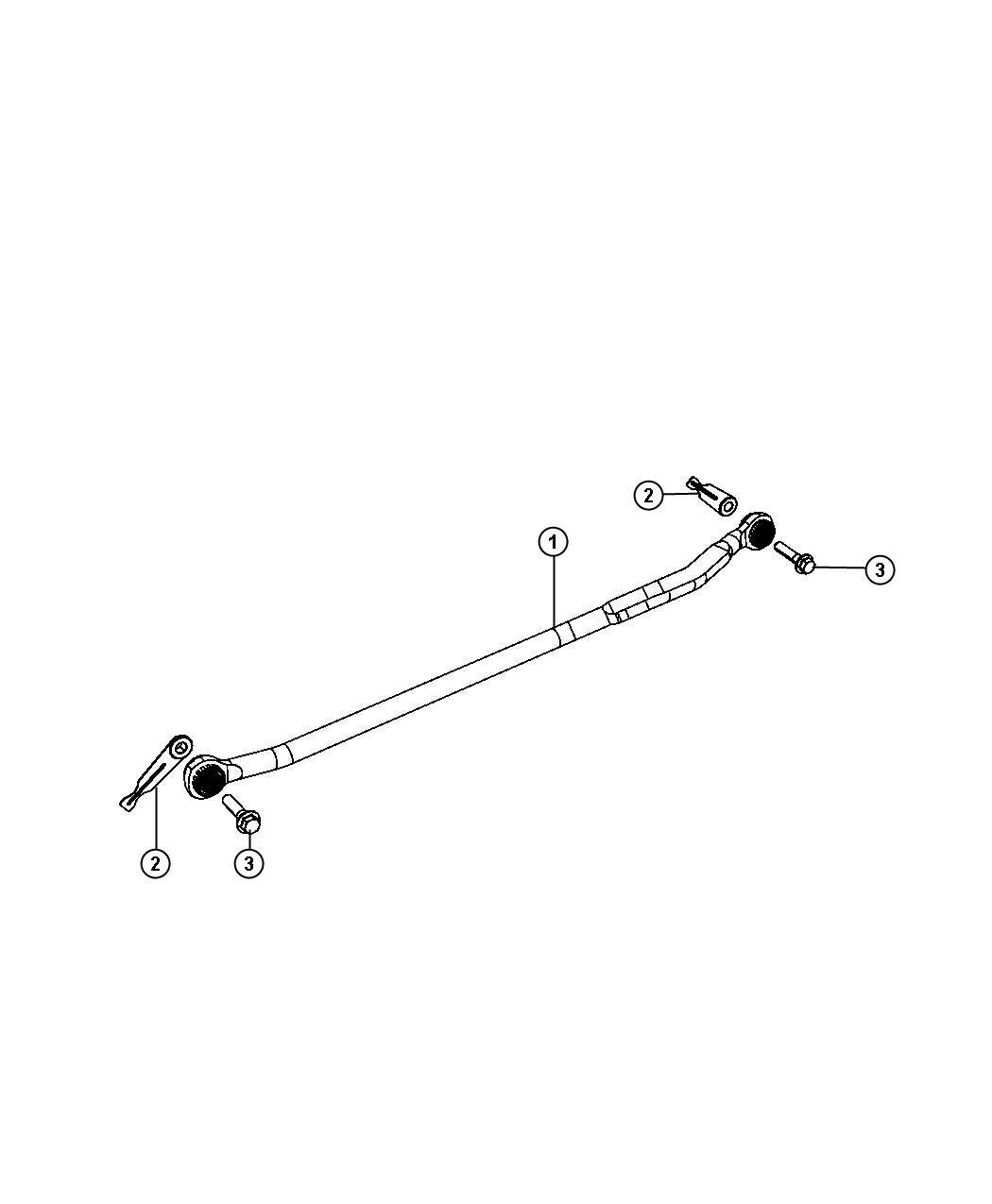 Diagram Track Bar,Front,DH 7. for your Dodge