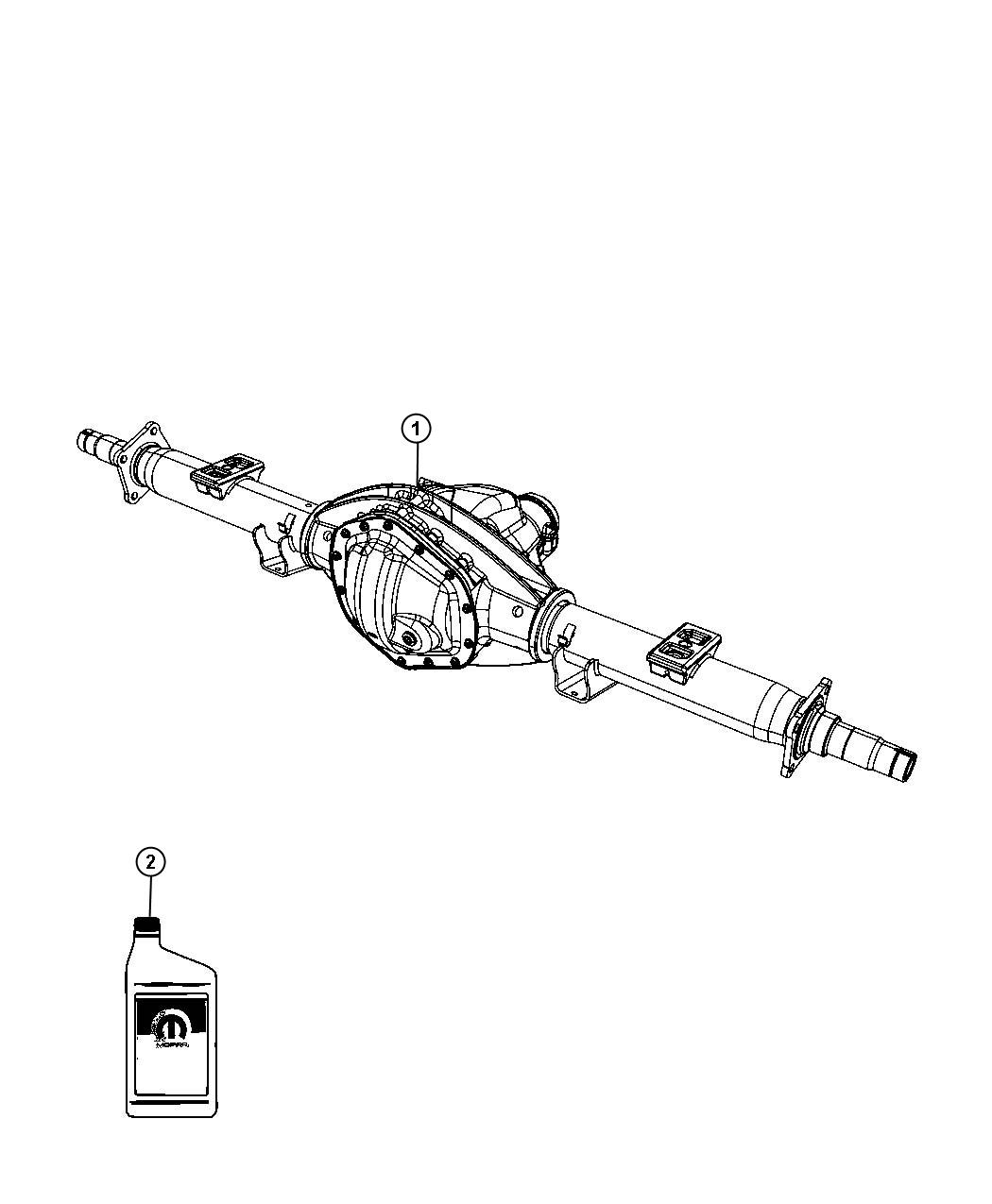 Axle Assembly,Rear, D1 3,8. Diagram