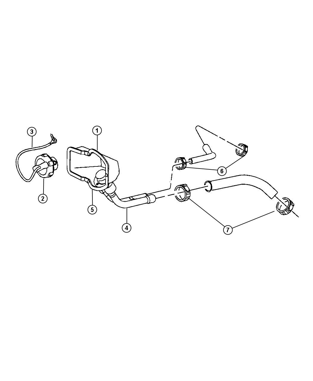 Diagram Fuel Filler Tube and Related. for your Dodge