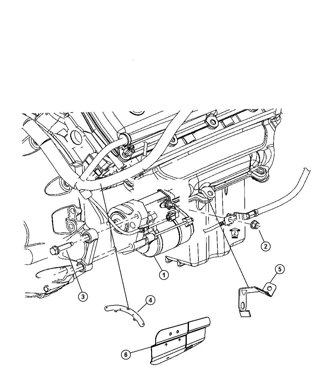 Diagram Starter and Related Parts. for your 2013 Dodge Charger   