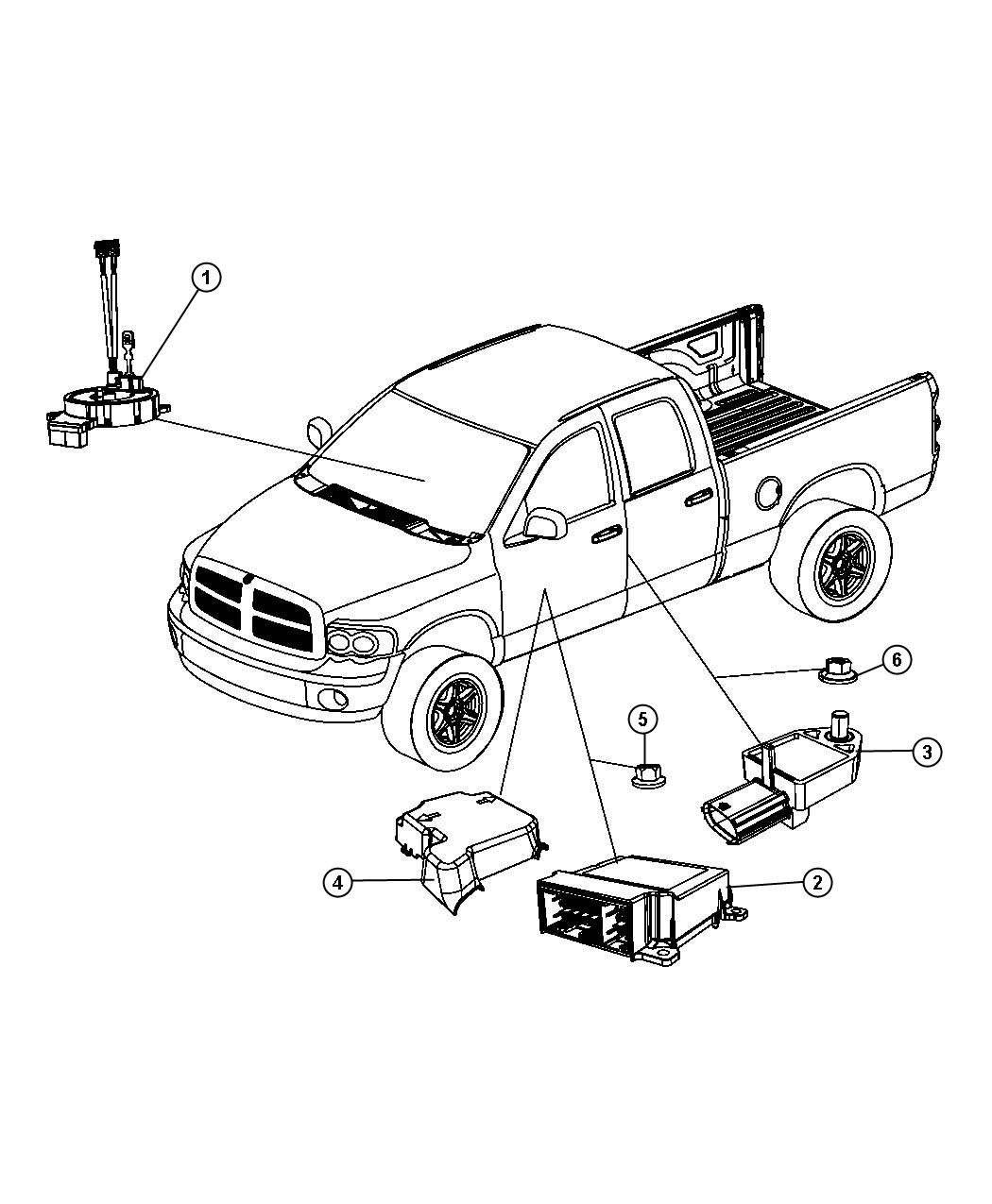 1996 Dodge Ram 2500 Air Bags