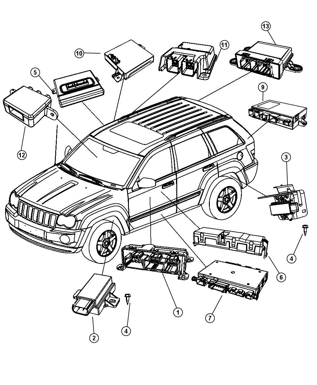 Diagram Modules Body. for your Chrysler 200  