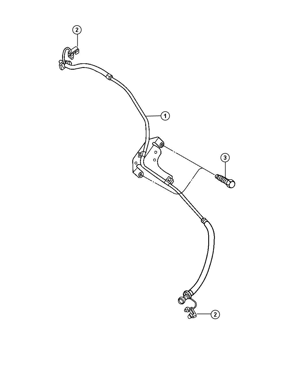 Diagram Fuel Lines, Front, 5.7 [5.7L HEMI VCT Engine] 5.9L [5.9L I6 HO CUMMINS TD ENGINE],6.7L [6.7L Cummins Turbo Diesel Engine]. for your 2004 Dodge SPRINTER   